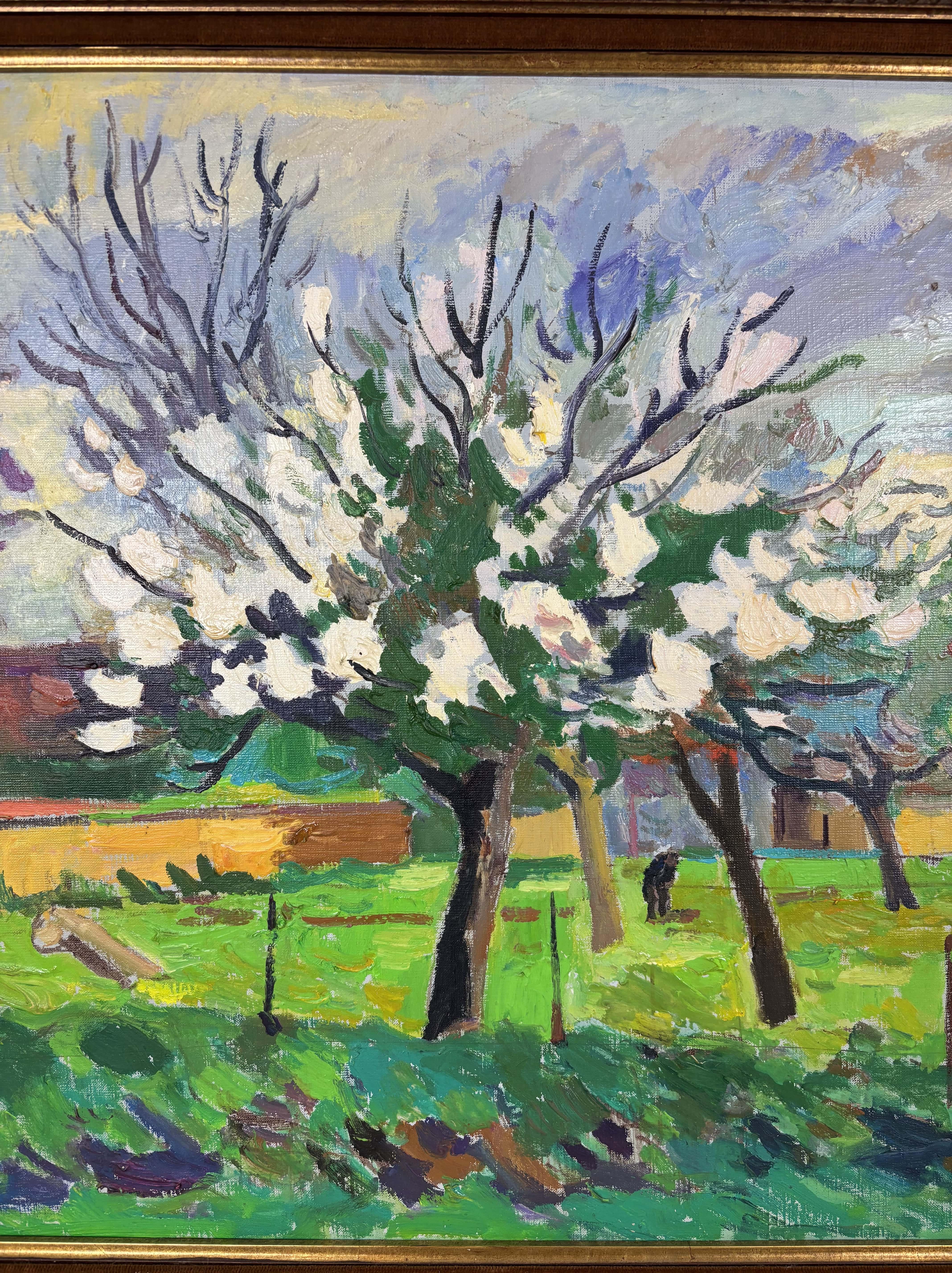Post-Modern 20th century Oil On Canvas By Franck Innocent (1912-1983), France For Sale