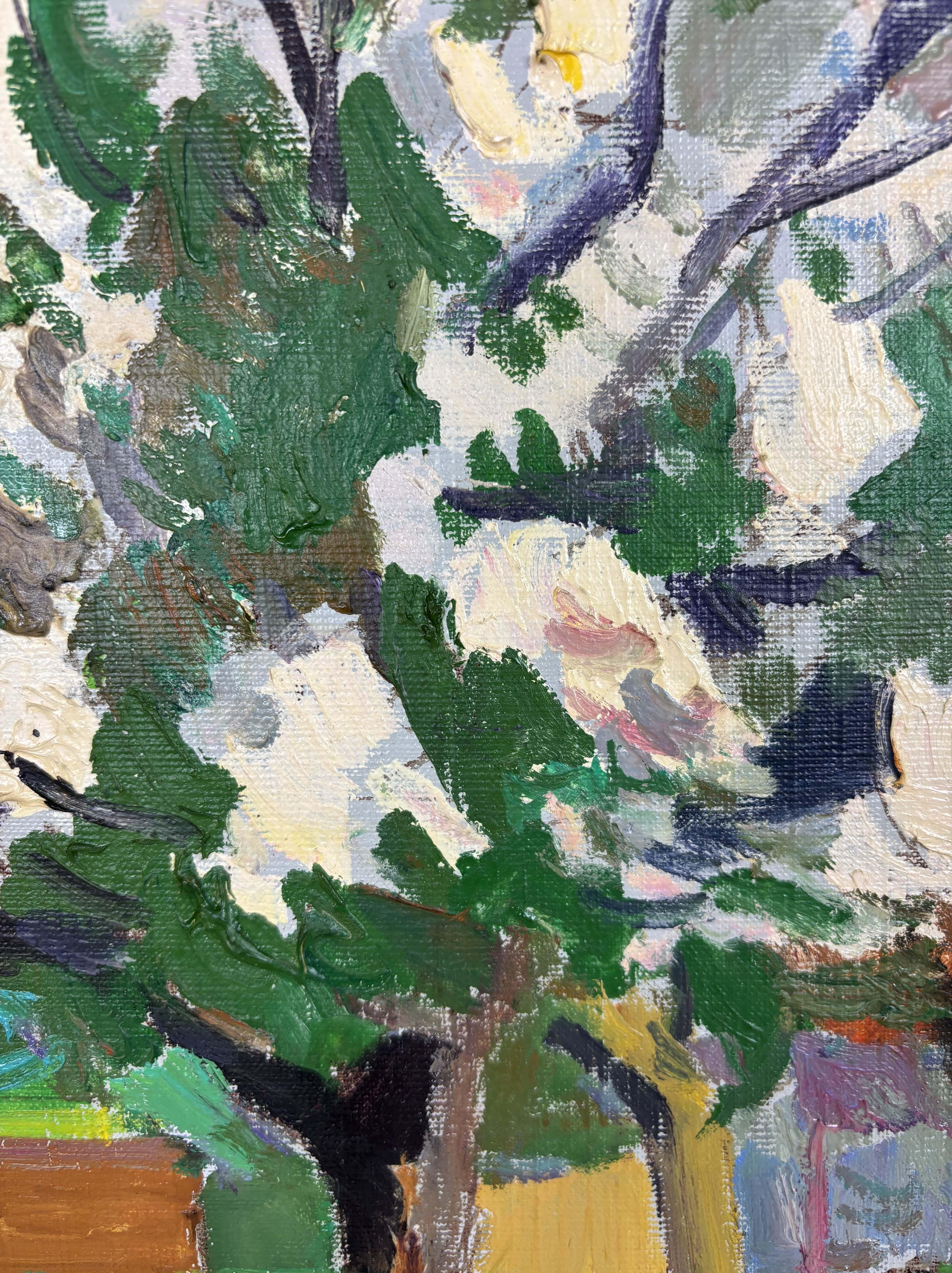20th century Oil On Canvas By Franck Innocent (1912-1983), France In Good Condition For Sale In RUEIL-MALMAISON, FR
