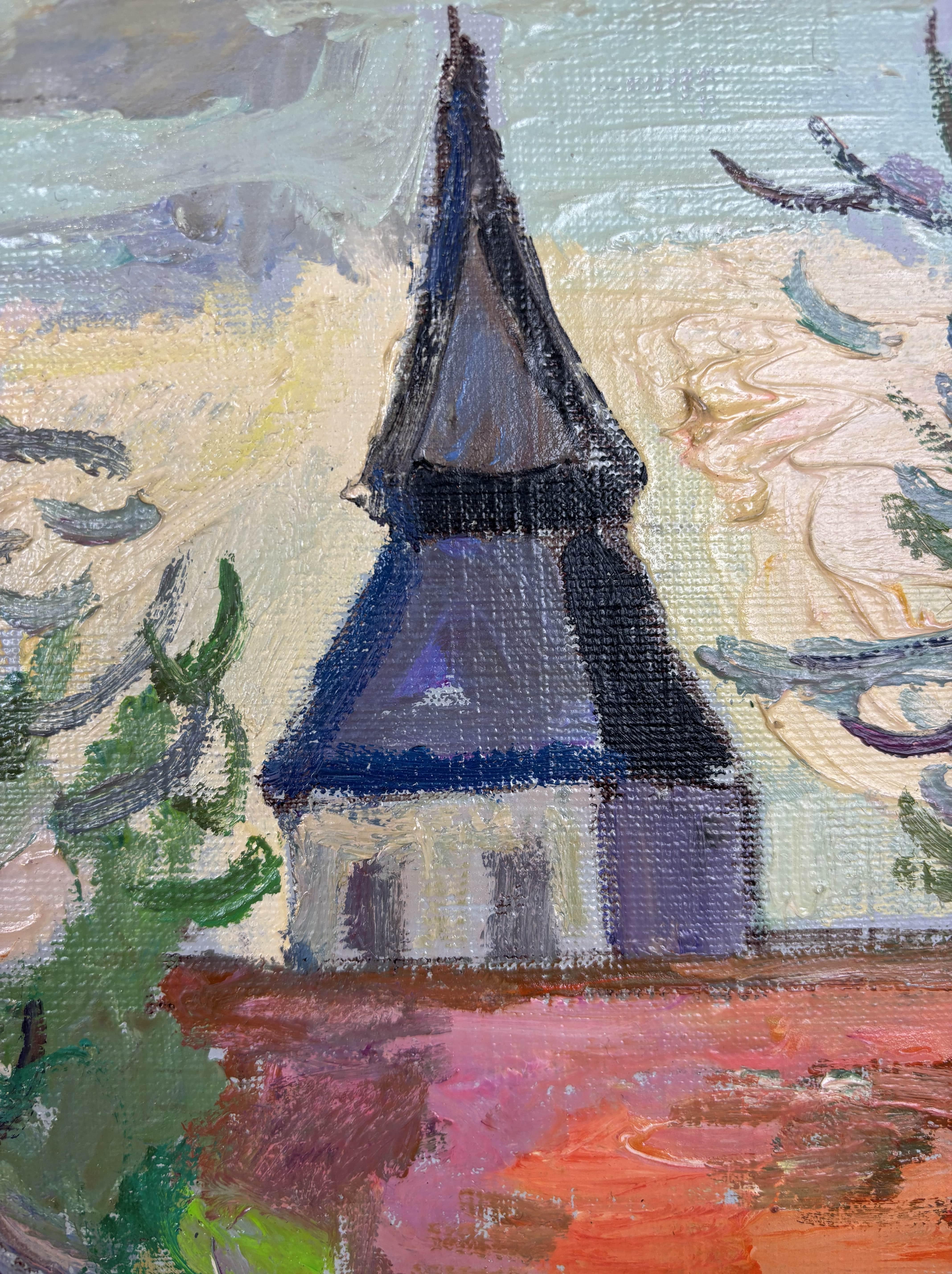 20th Century 20th century Oil On Canvas By Franck Innocent (1912-1983), France For Sale