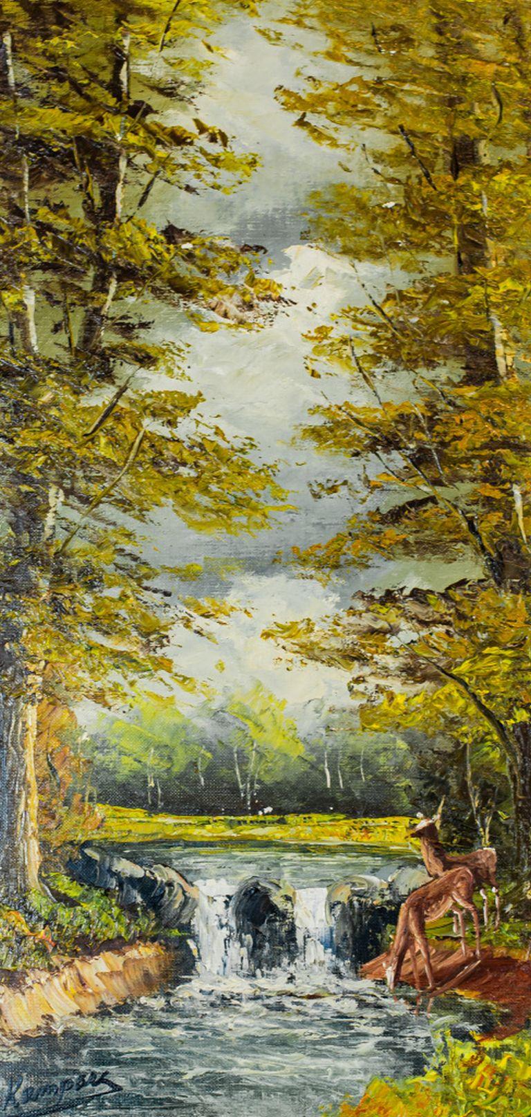 20th Century Oil on Canvas 6