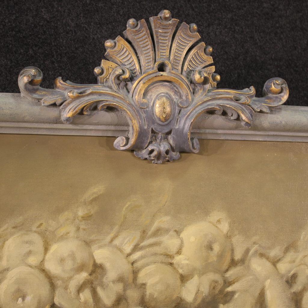 20th Century Oil on Canvas French Grisaille Painting Cherubs, 1920 9