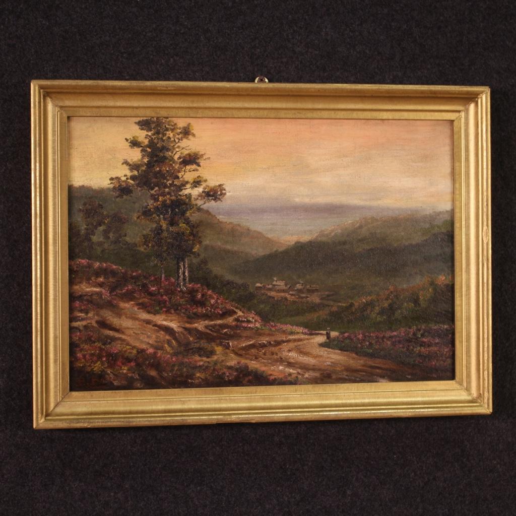 20th Century Oil on Canvas French Landscape Painting, 1920 in vendita 4