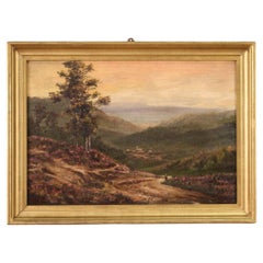 20th Century Oil on Canvas French Landscape Painting, 1920s