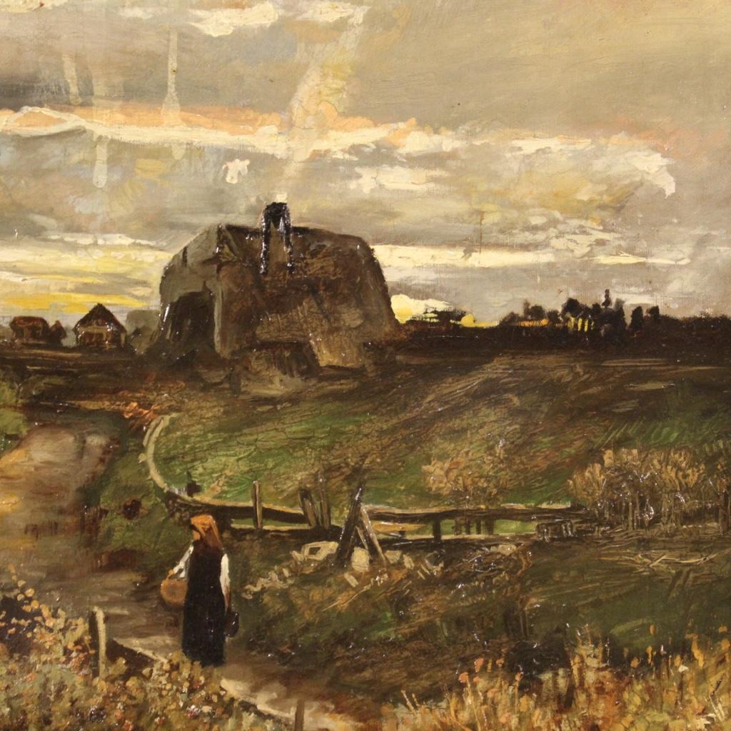 20th Century Oil on Canvas French Landscape Painting, 1950 7