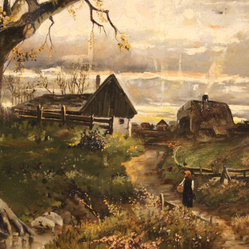 20th Century Oil on Canvas French Landscape Painting, 1950 4