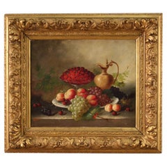 20th Century Oil on Canvas French Signed Still Life Painting, 1940