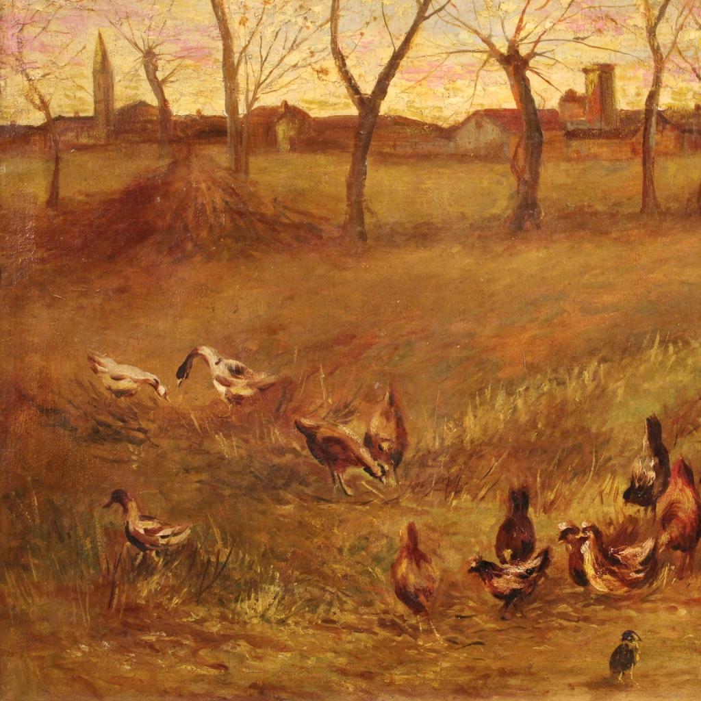 20th Century Oil on Canvas Italian Landscape Painting, 1950 in vendita 4