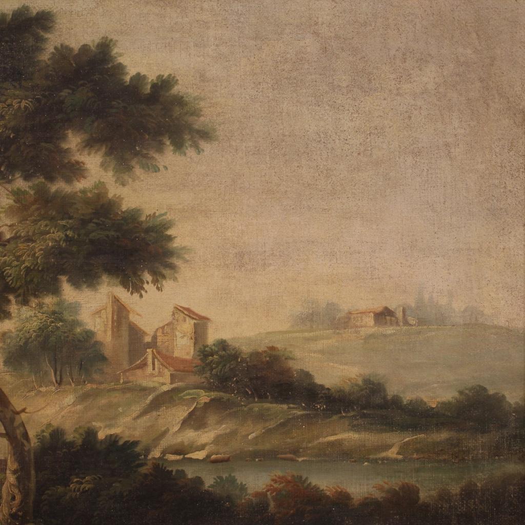 20th Century Oil on Canvas Italian Landscape Painting, 1950 in vendita 8
