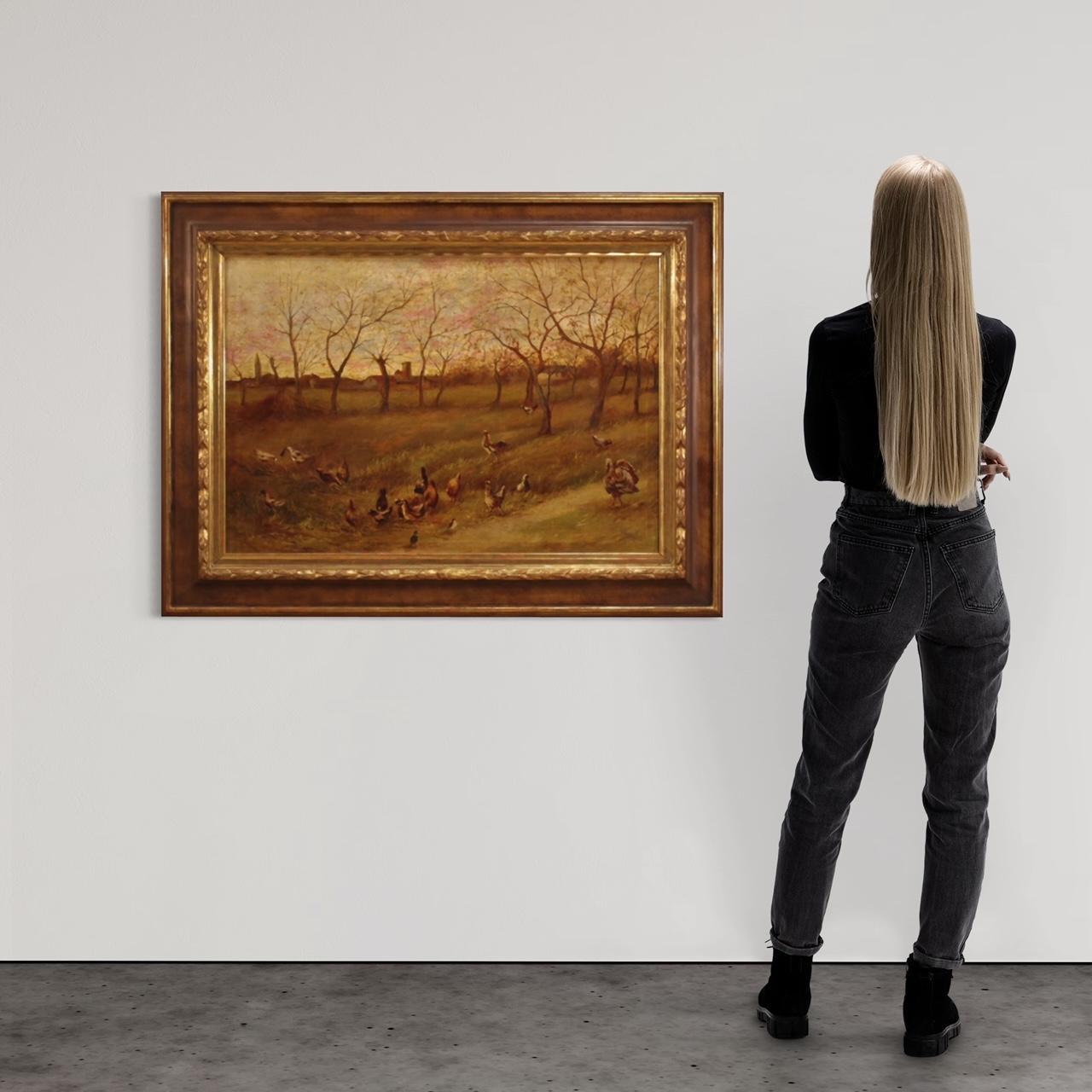 A olio 20th Century Oil on Canvas Italian Landscape Painting, 1950 in vendita