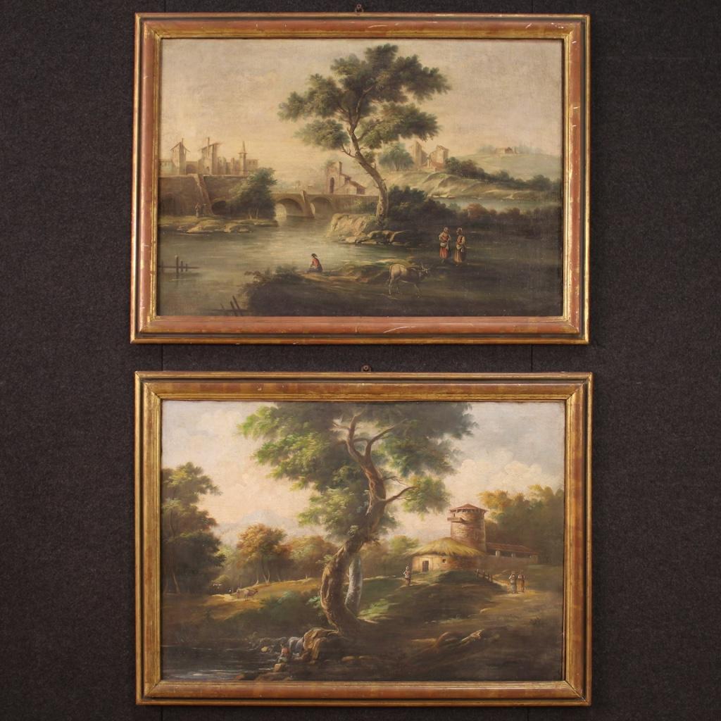 20th Century Oil on Canvas Italian Landscape Painting, 1950 in vendita 1