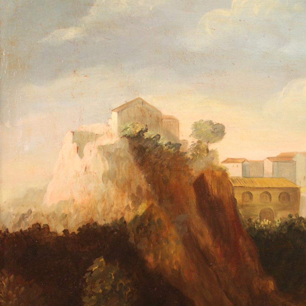 20th Century Oil on Canvas Italian Landscape Painting, 1970 7