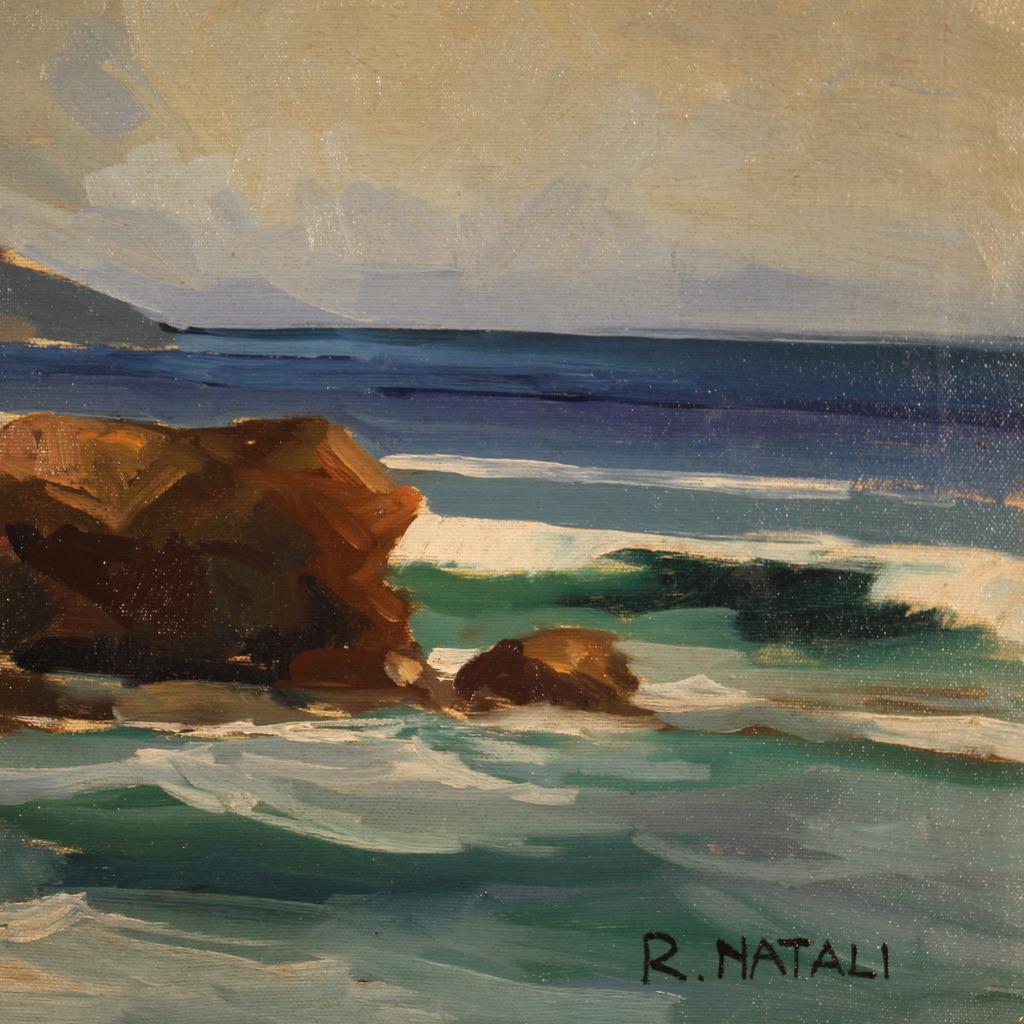 20th Century Oil on Canvas Italian Landscape Painting Signed R. Natali, 1950 7