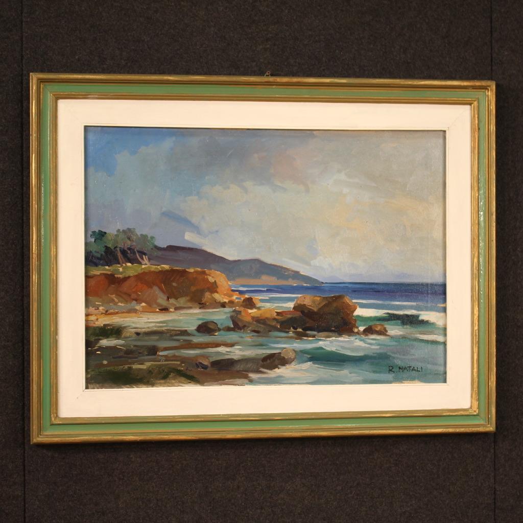 20th Century Oil on Canvas Italian Landscape Painting Signed R. Natali, 1950 1