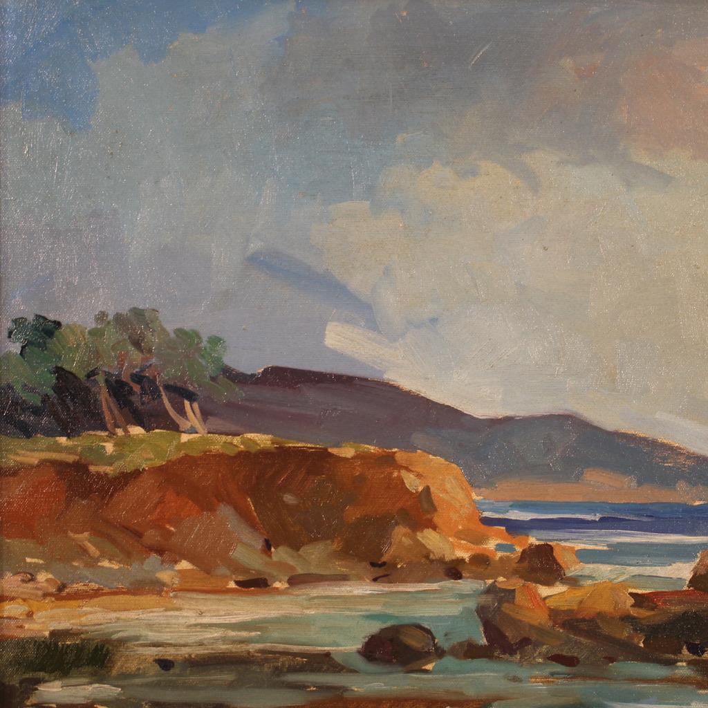 20th Century Oil on Canvas Italian Landscape Painting Signed R. Natali, 1950 3