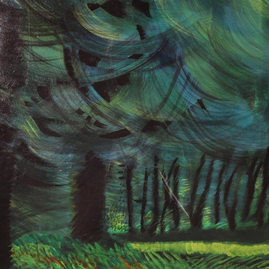 20th Century Oil on Canvas Italian Landscape Signed and Dated Painting, 1993 im Angebot 3