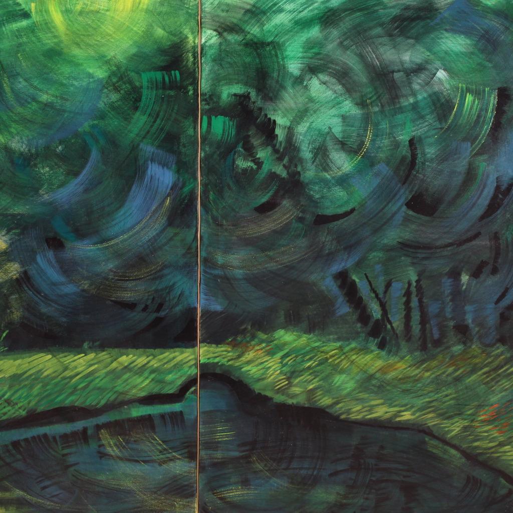 20th Century Oil on Canvas Italian Landscape Signed and Dated Painting, 1993 im Angebot 5