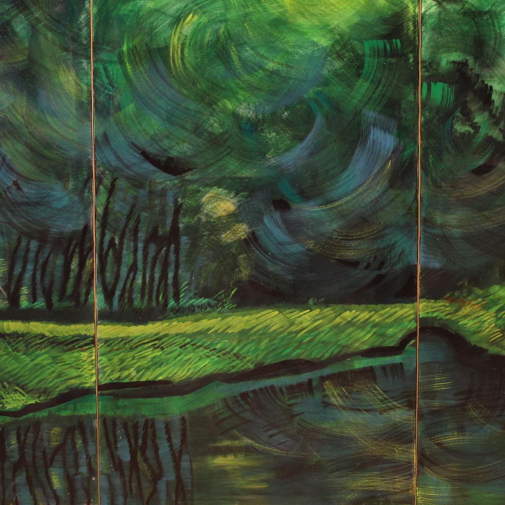 20th Century Oil on Canvas Italian Landscape Signed and Dated Painting, 1993 im Angebot 7