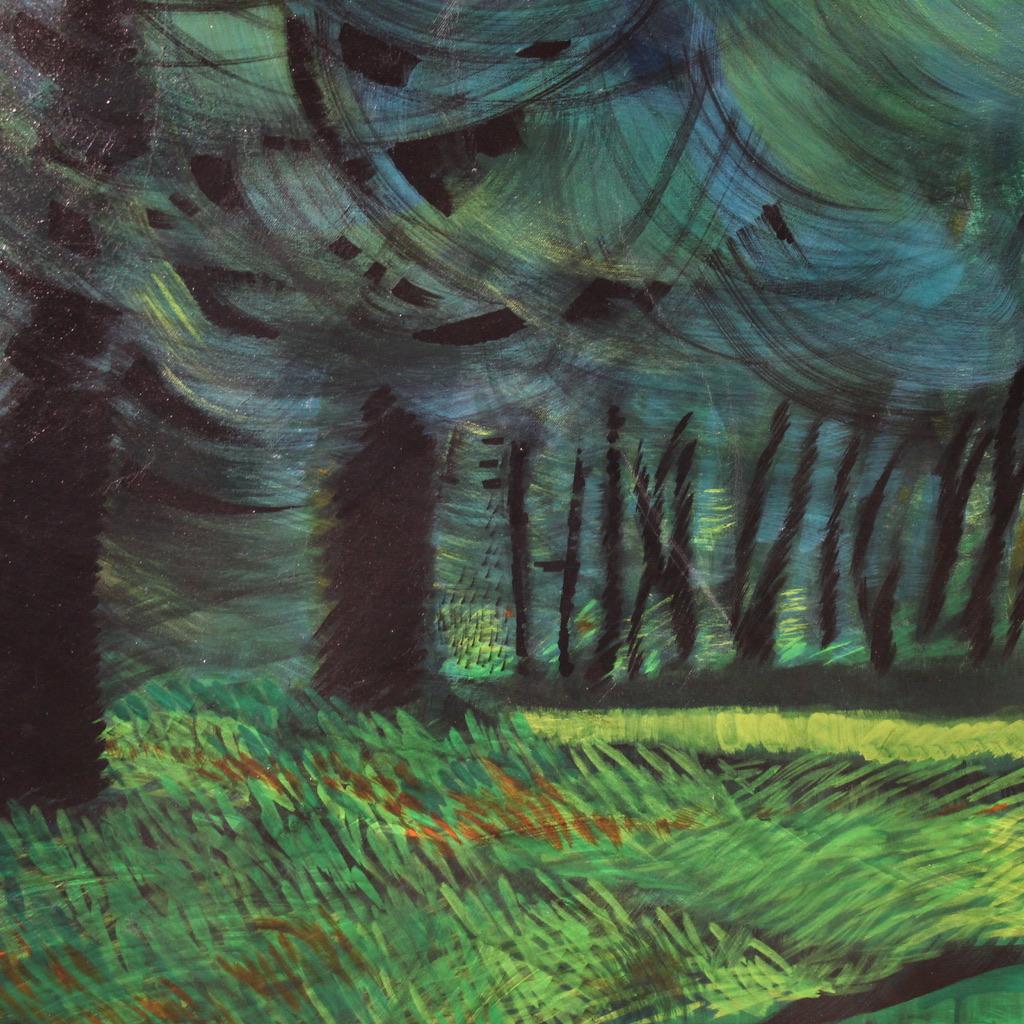 20th Century Oil on Canvas Italian Landscape Signed and Dated Painting, 1993 im Angebot 8