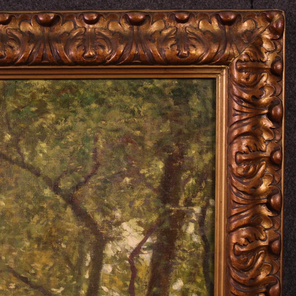 20th Century Oil on Canvas Italian Landscape Signed C. Bentivoglio Painting 1920 im Angebot 2