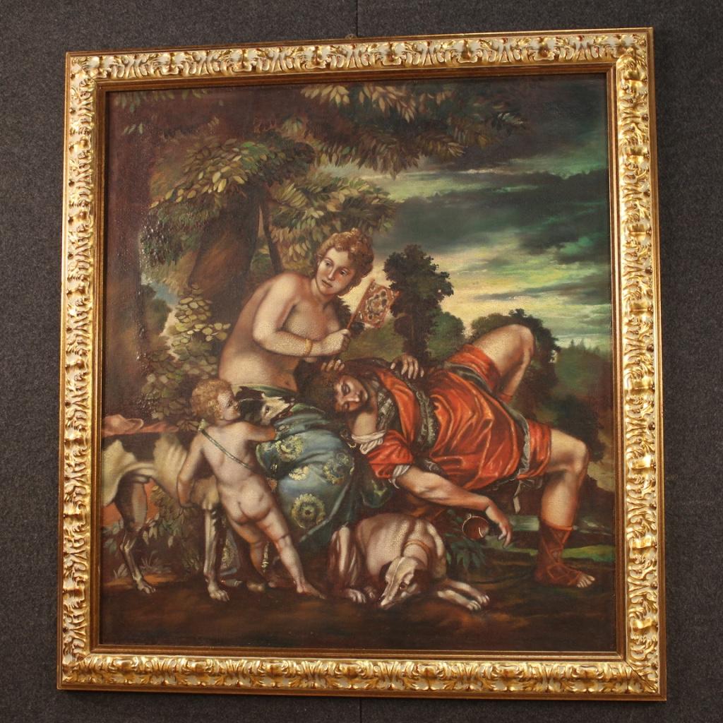 20th Century Oil on Canvas Italian Mythological Painting, 1960 5