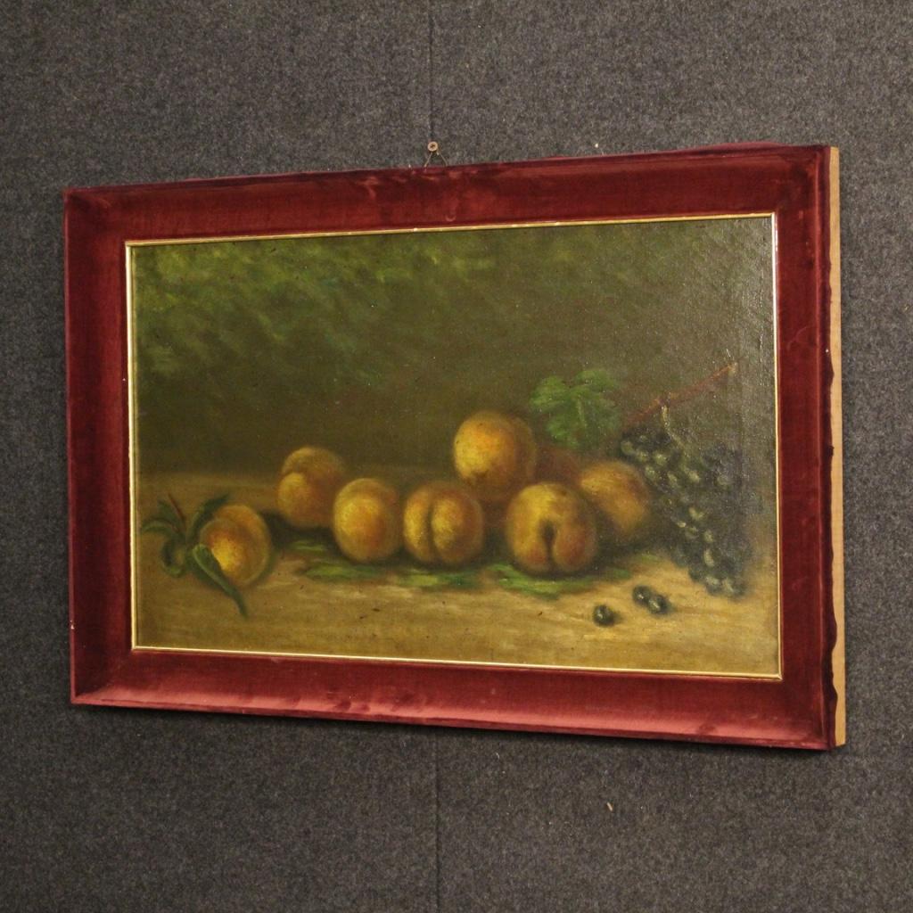 20th Century Oil on Canvas Italian Signed Still Life Painting, 1950 2