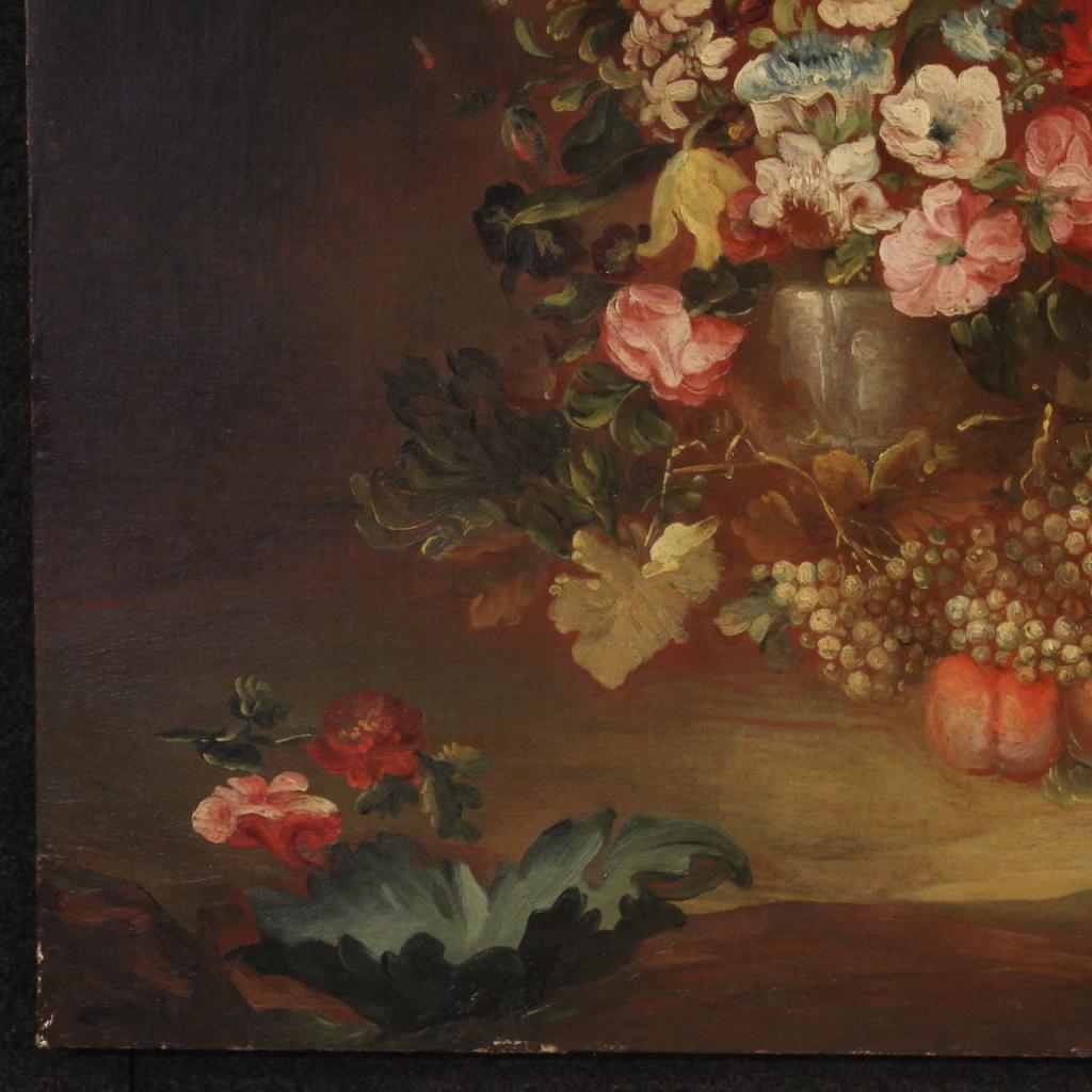 20th Century Oil on Canvas Italian Still Life Painting, 1920 In Good Condition In Vicoforte, Piedmont