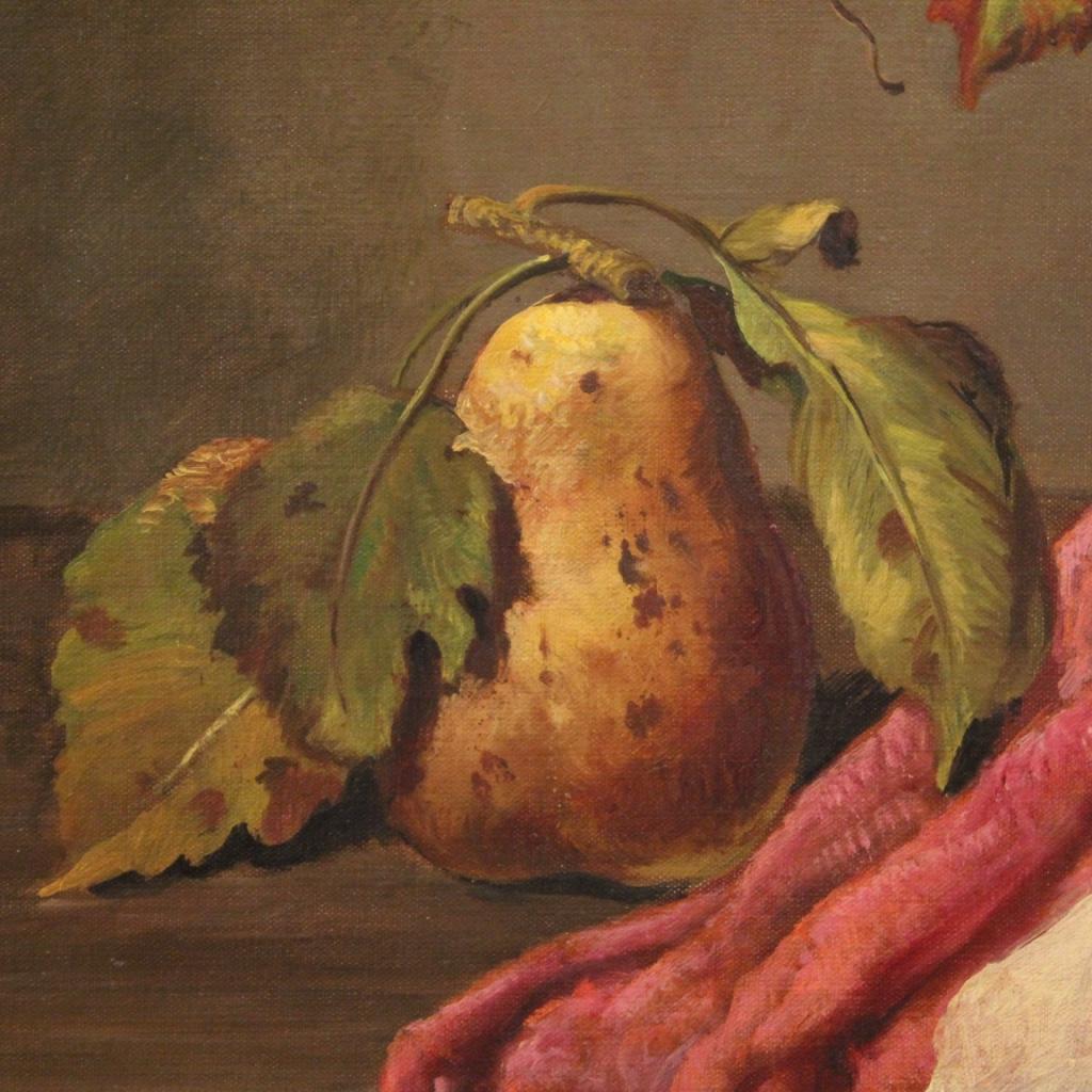 20th Century Oil on Canvas Italian Still Life Painting, 1950 in vendita 2