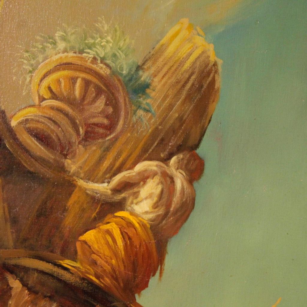 20th Century Oil on Canvas Italian Trompe L'Œil Mythological Painting, 1940 8