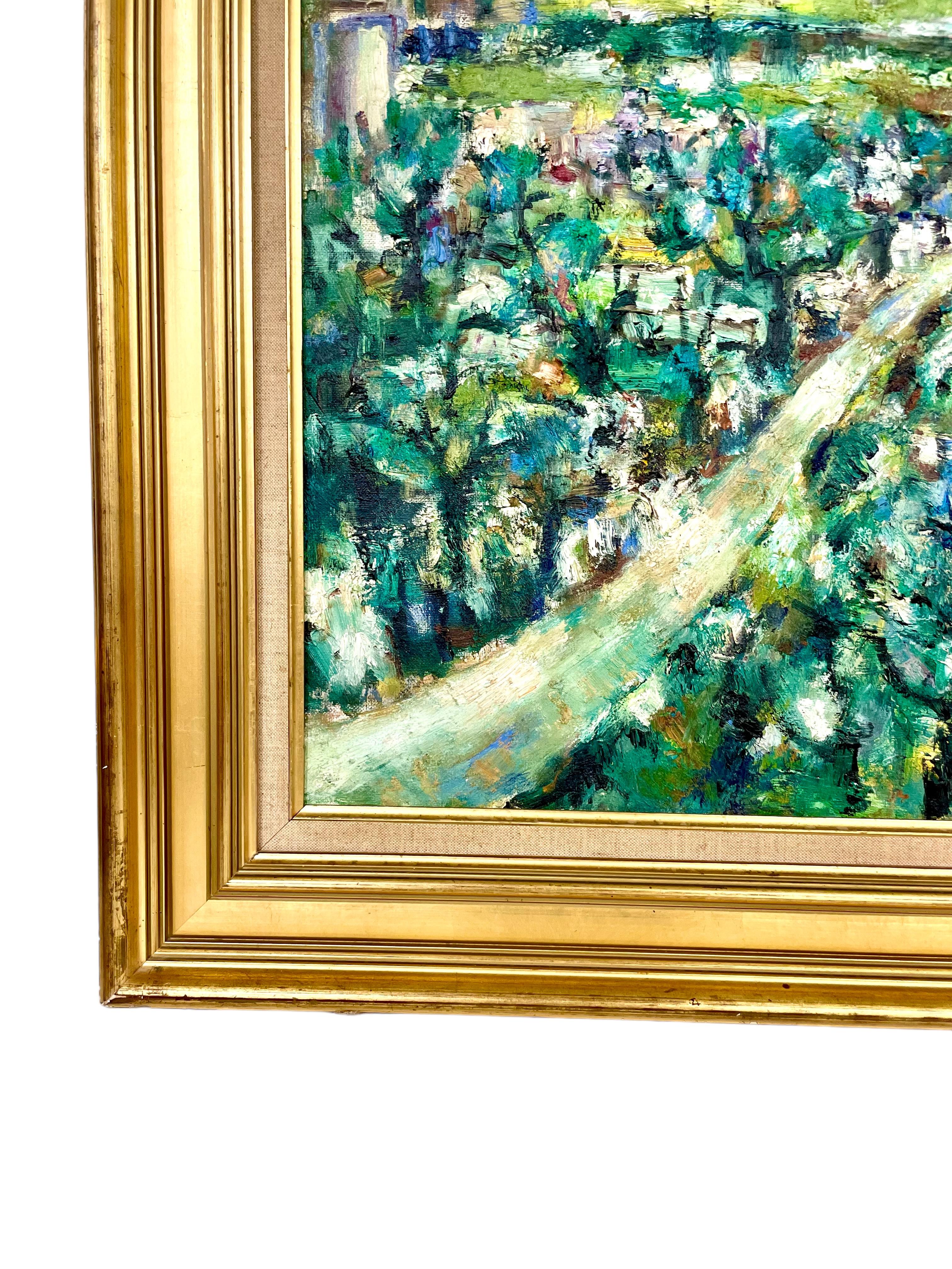 20th Century Oil on Canvas of Provençal Landscape In Good Condition For Sale In LA CIOTAT, FR
