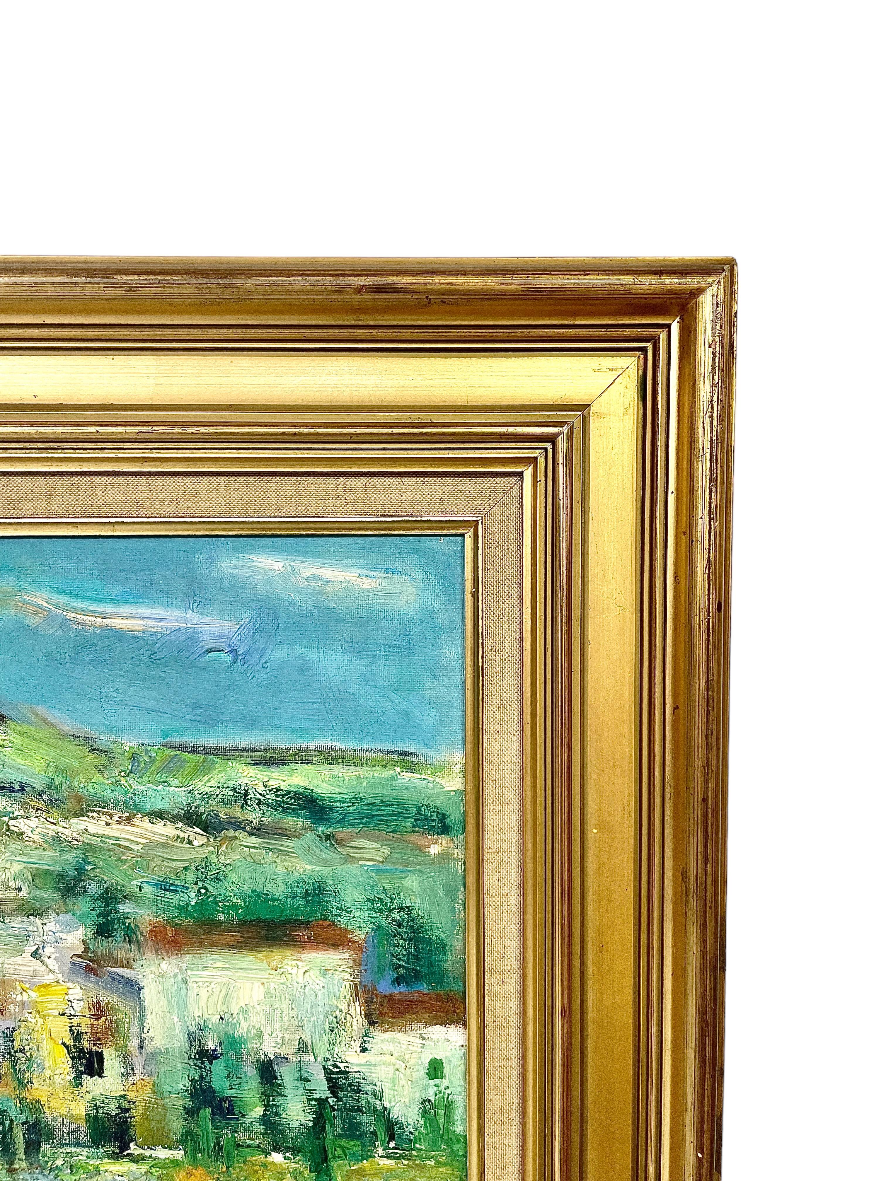 20th Century Oil on Canvas of Provençal Landscape For Sale 2
