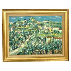 Siglo XX Óleo sobre lienzo de Paisaje provenzal