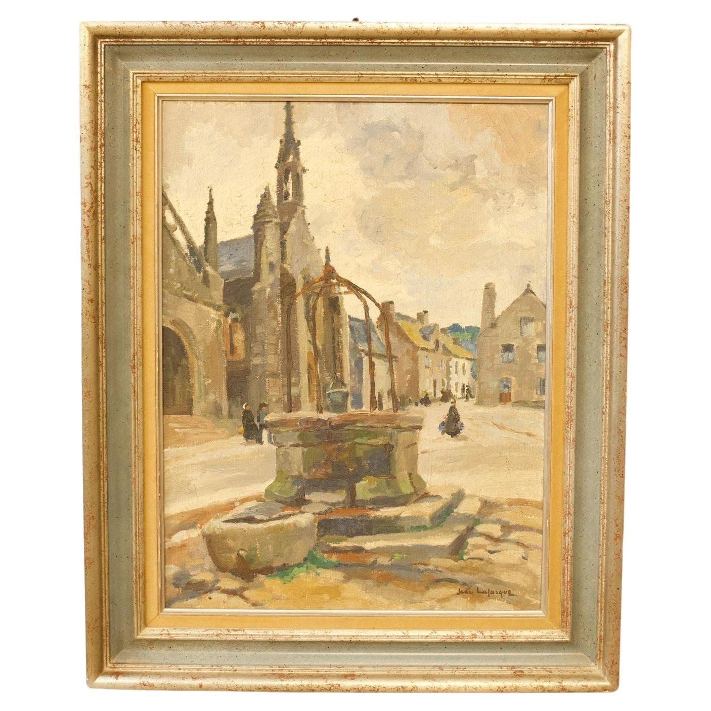 20th century oil on canvas painting by Jean LaForgue For Sale