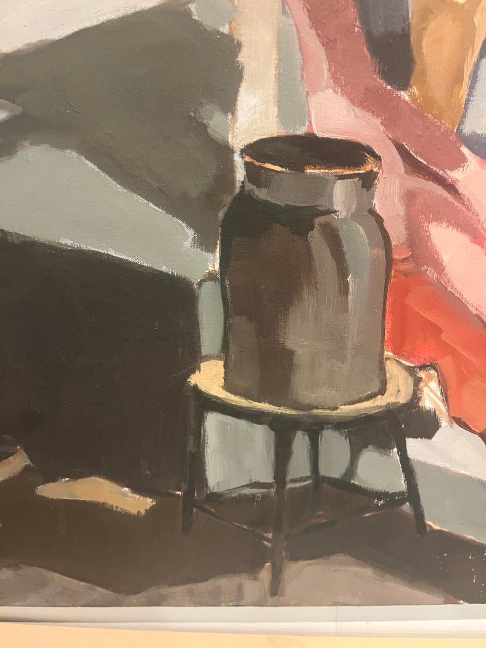 20. Jahrhundert Öl auf Leinwand Liegender Akt (amerikanisch) im Angebot