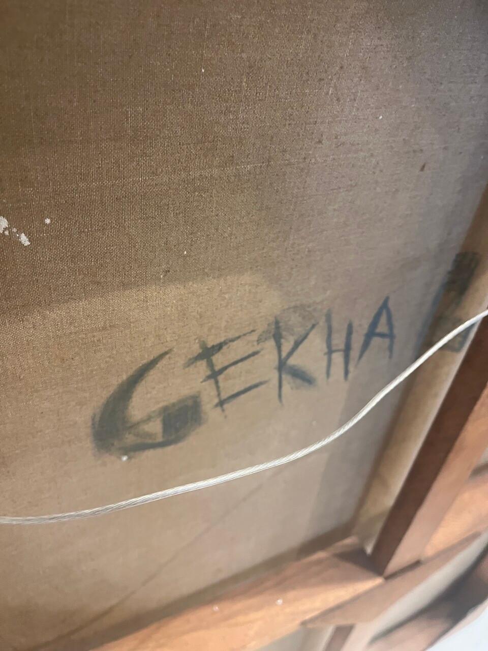 20. Jahrhundert Öl auf Leinwand Liegender Akt im Angebot 2