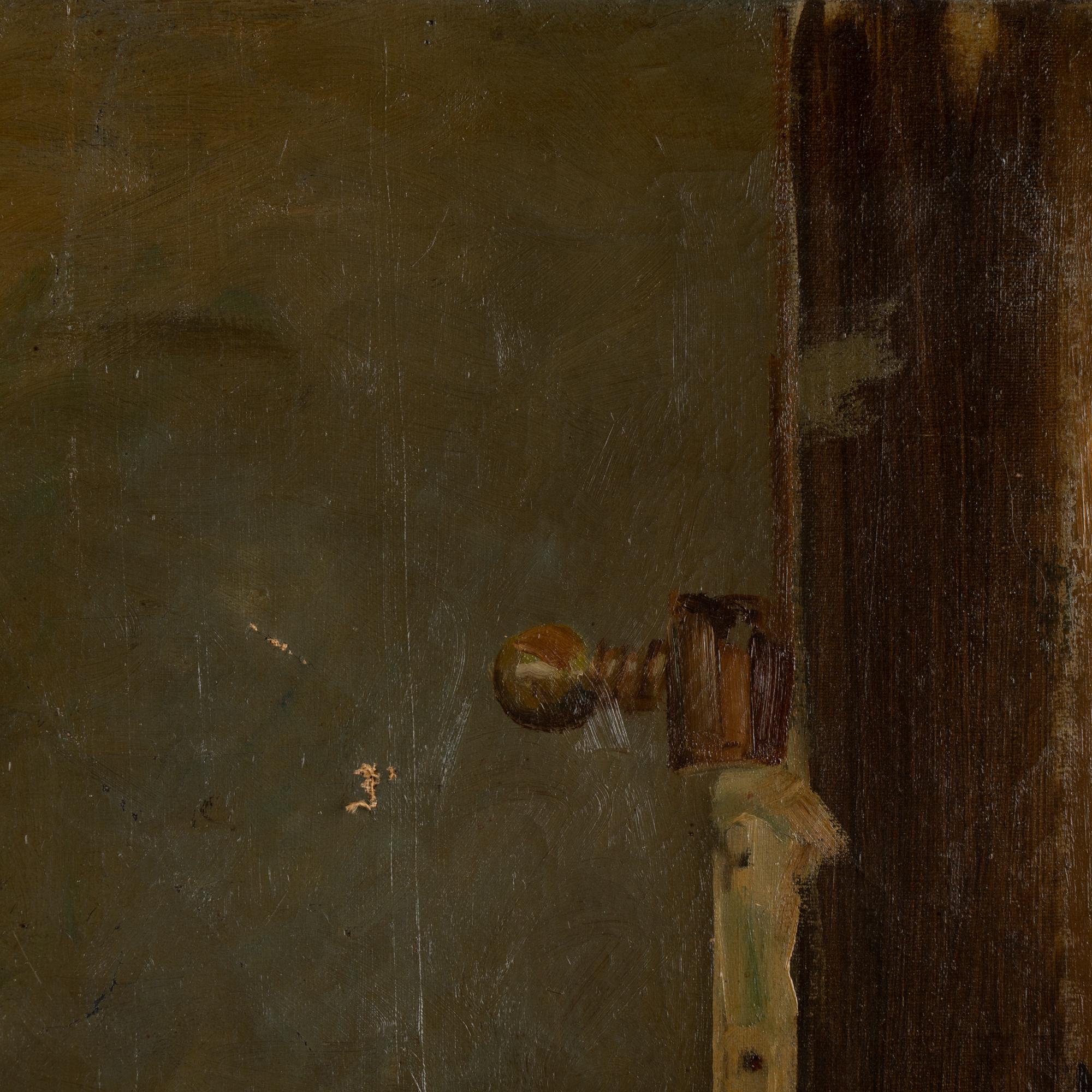 Siglo XX Óleo sobre lienzo Autorretrato del artista, firmado C. Hornung-Jensen en venta 1