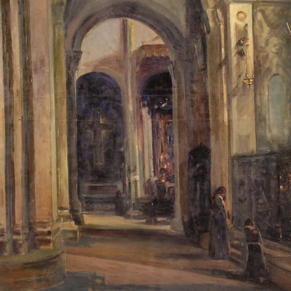 huile sur toile du 20e siècle Signée et datée Peinture italienne, 1924 en vente 5