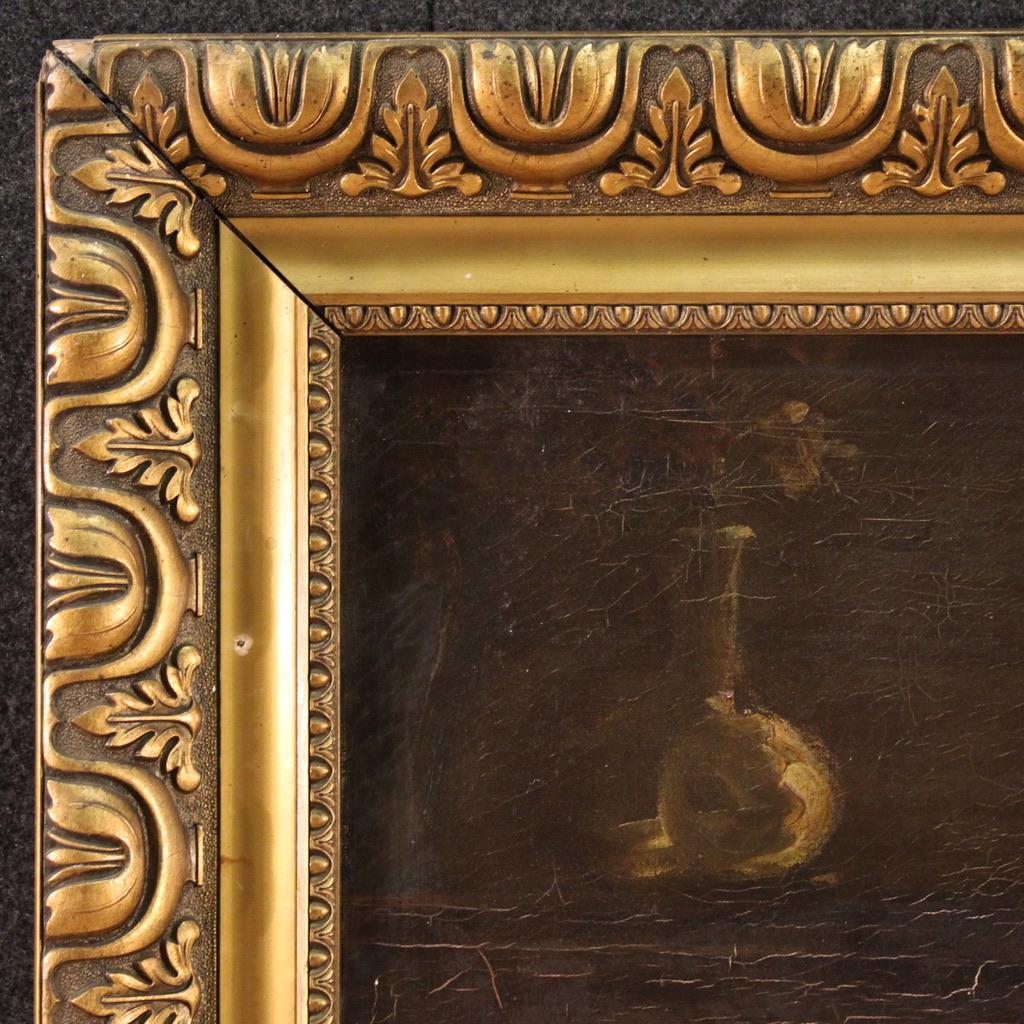 20. Jahrhundert Öl auf Leinwand Spanische Malerei Innenszene, 1920 im Angebot 2