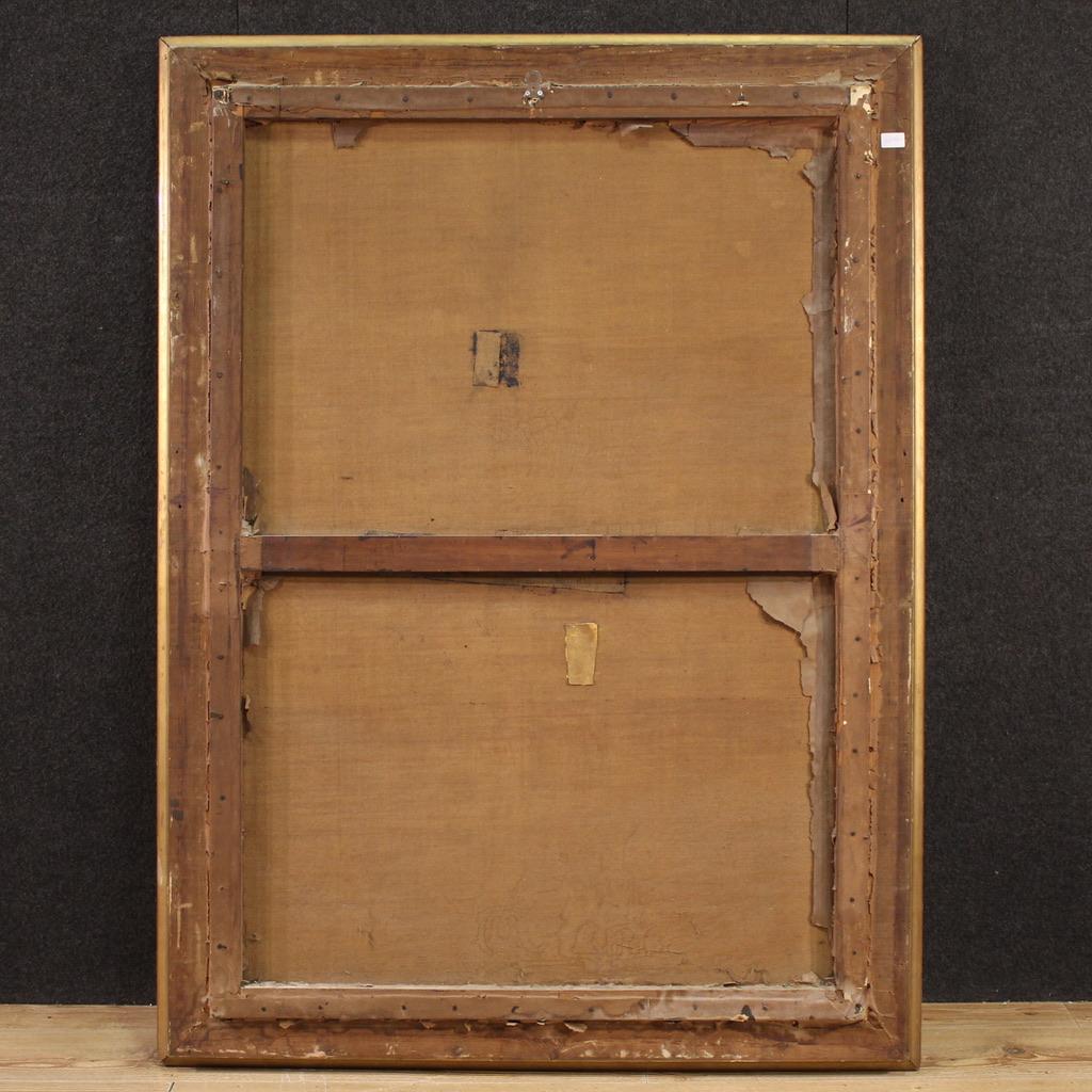 20. Jahrhundert Öl auf Leinwand Spanische Malerei Innenszene, 1920 im Angebot 4