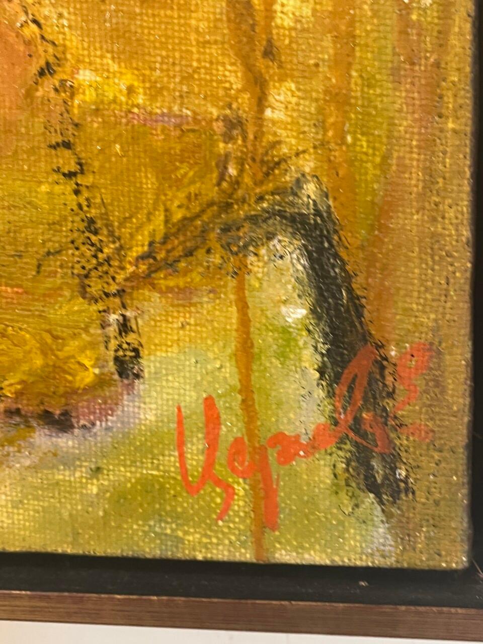 Huile sur toile du 20e siècle 