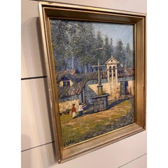 Siglo XX Óleo sobre lienzo "La capilla de la Consolación"