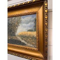 20th Century Oil on Canvas "The Forest Path"