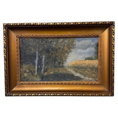 20th Century Oil on Canvas "The Forest Path"