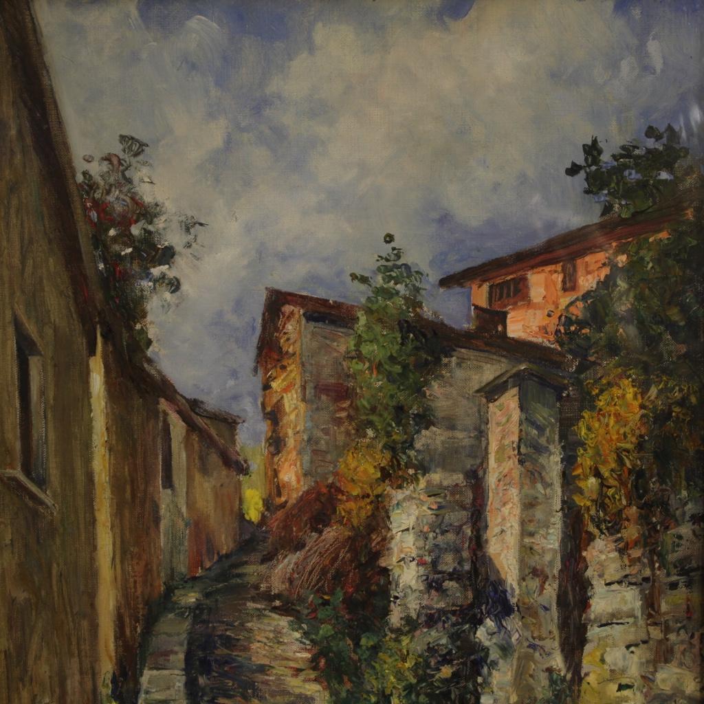 Landschaftsgemälde, Öl auf Karton, Italien, Impressionismus des 20. Jahrhunderts im Angebot 2