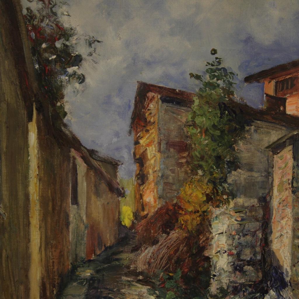 Landschaftsgemälde, Öl auf Karton, Italien, Impressionismus des 20. Jahrhunderts im Angebot 3