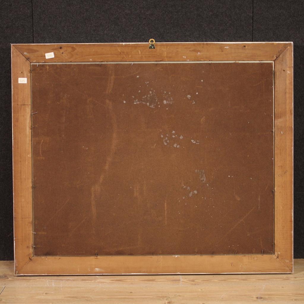 20. Jahrhundert Öl auf Masonit Französisch signiert Stillleben Gemälde, 1960 im Angebot 5