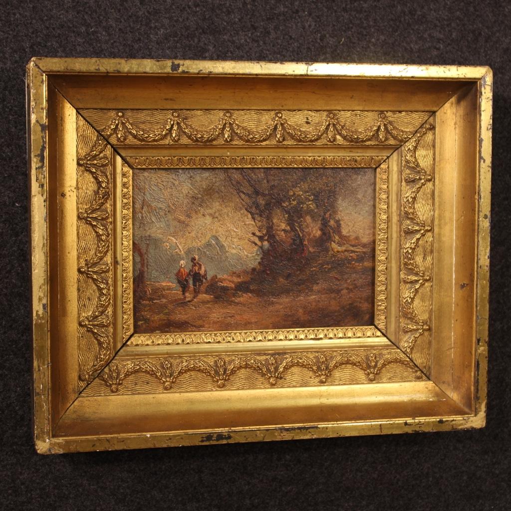 20th Century Oil on Masonite Italian Landscape Painting, 1960 1