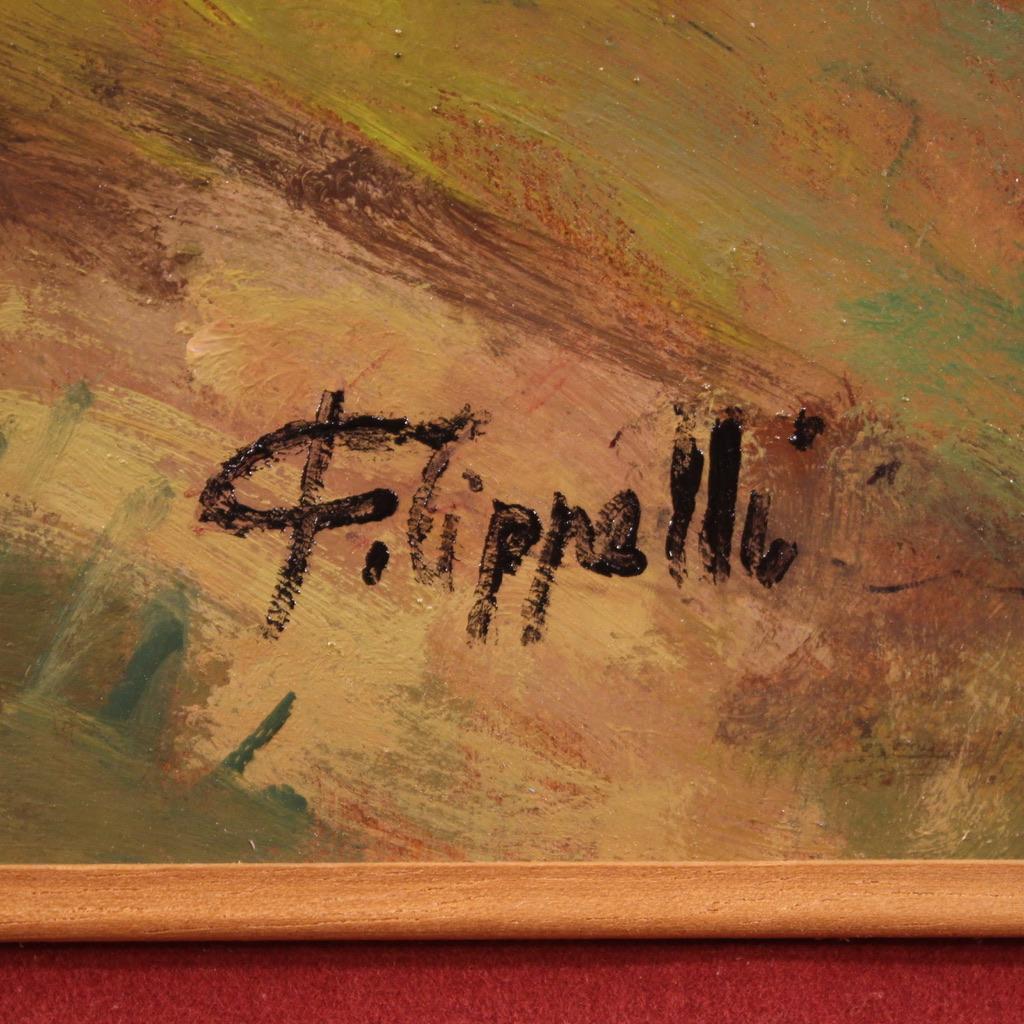 siglo XX Óleo sobre masonita Italiano Firmado  C. Filippelli Paisaje en venta 1