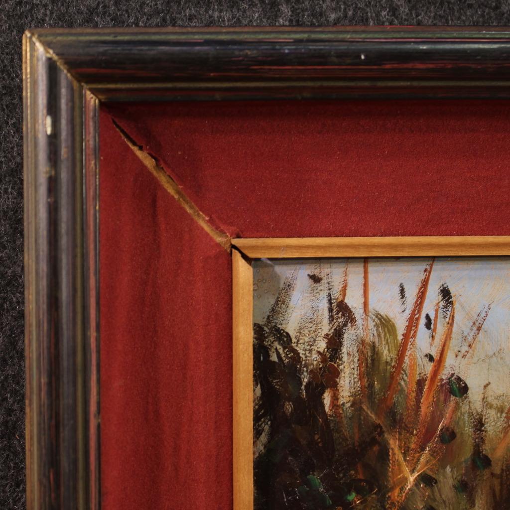 siglo XX Óleo sobre masonita Italiano Firmado  C. Filippelli Paisaje en venta 3