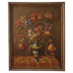 20th Century Oil on Masonite Italian Still Life Painting, 1960