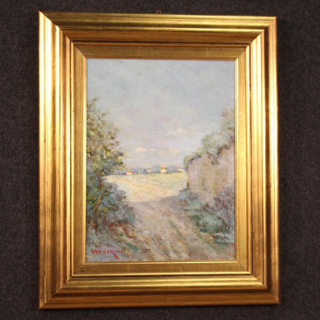 20th Century Oil On Panel Antique Italian Signed Landscape Painting, 1980 For Sale 10